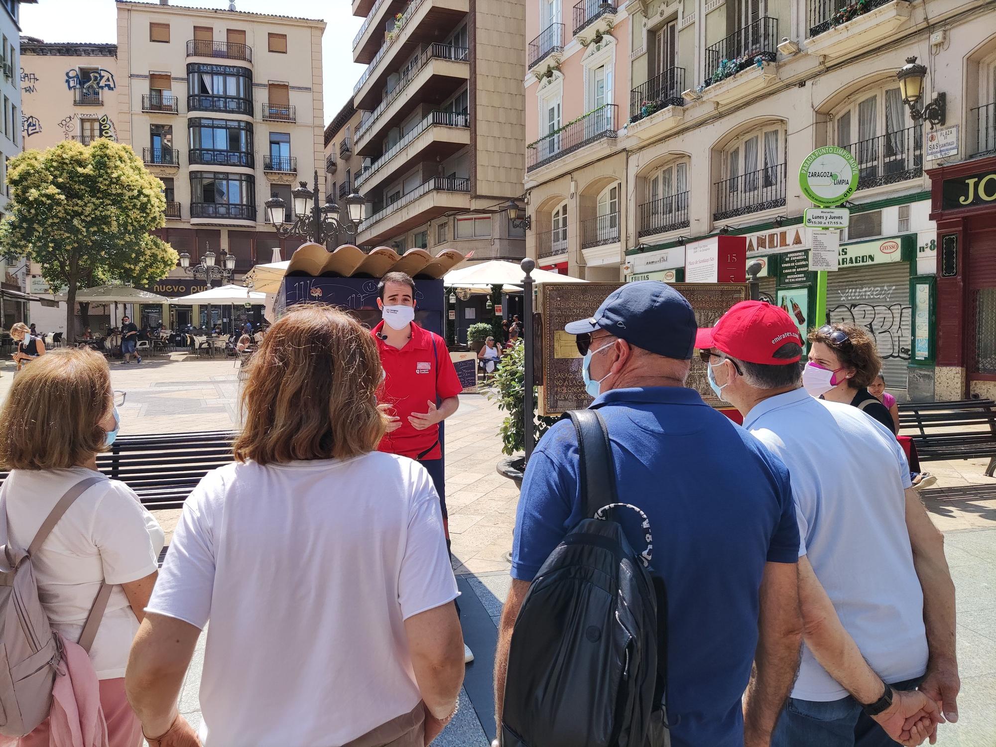 Diferentes enclaves de la ruta por el Casco Histórico de Zaragoza