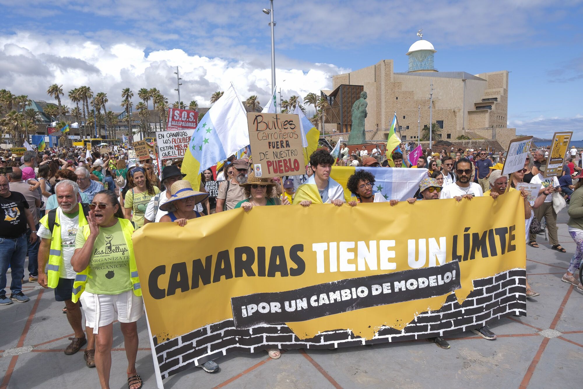 Manifestación Canarias tiene un límite 18M en Las Palmas de Gran Canaria