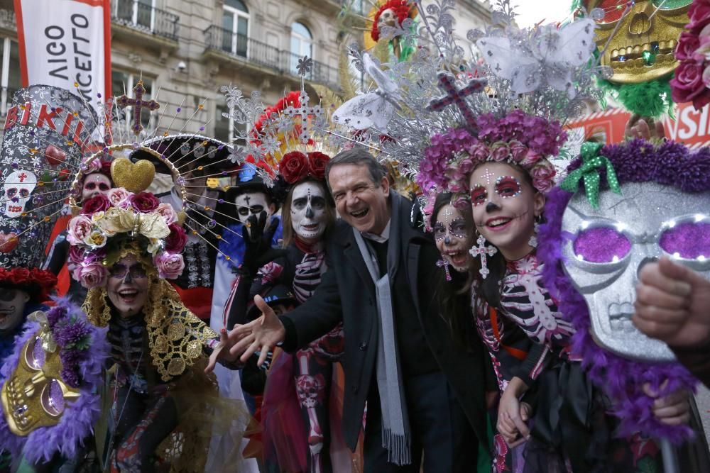 Miles de participantes celebraron el fin de año por el centro de Vigo