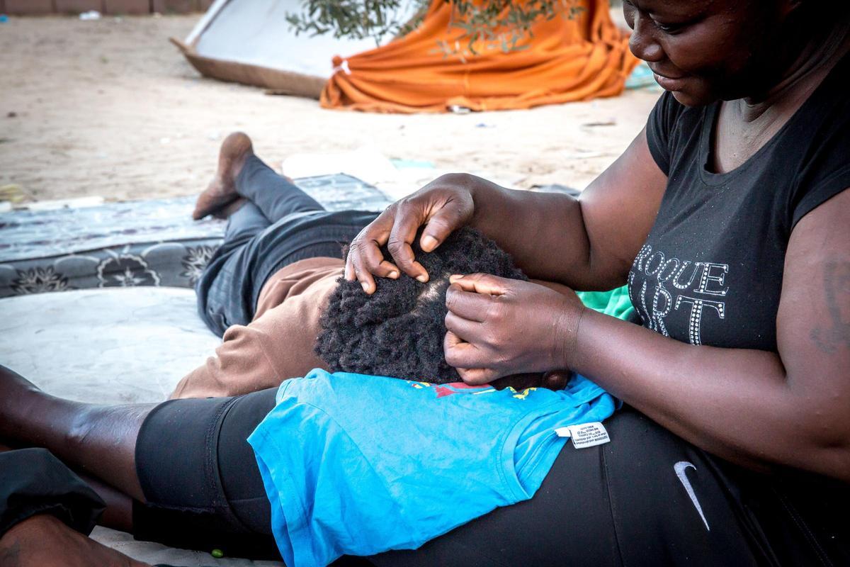 Migrantes en Túnez.