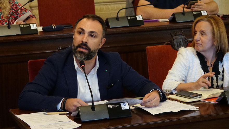 El concejal Mariano Ruiz, en un pleno municipal.