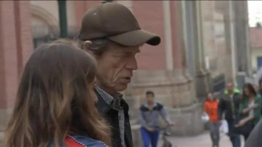 Mick Jagger sorprende en el centro de Bogotá