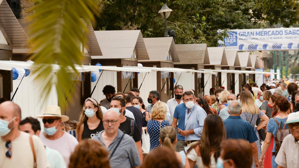 La feria abrirá de viernes a domingo en la plaza rinconera de Al-Ándalus. En la imagen, el Mercado de Sabor a Málaga del pasado diciembre.