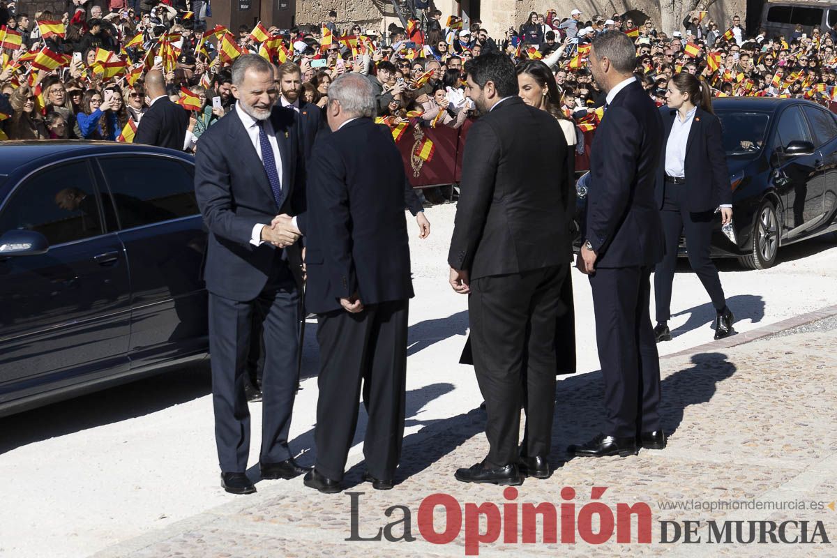 Visita de los reyes de España a Caravaca (explanada de la Basílica)