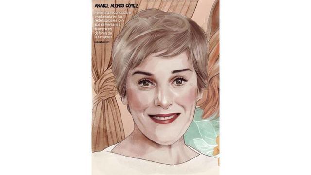 Anabel Alonso, a la il·lustració del calendari.