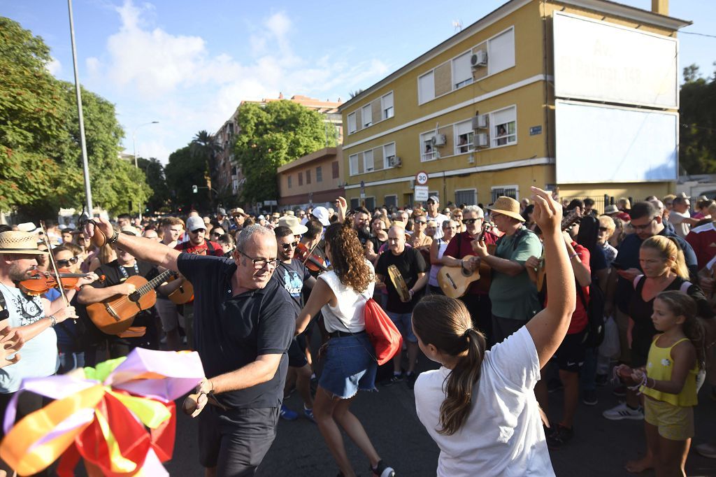 Primer tramo de la Romería de Murcia, en imágenes