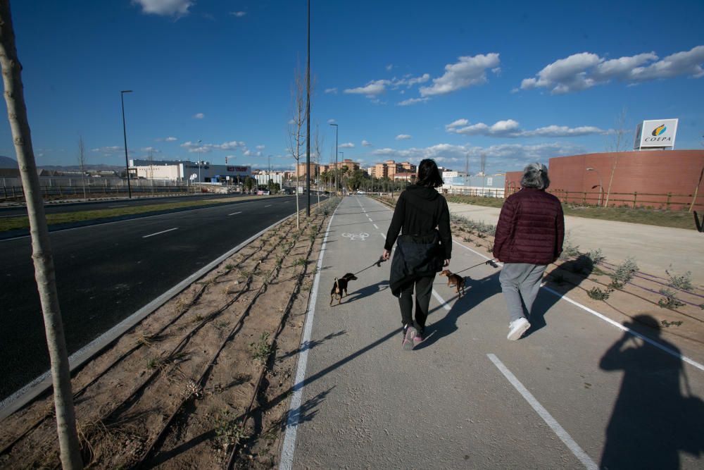 El Consell abre mañana al tráfico el tramo de la Vía Parque entre Lorenzo Carbonell y el Palmeral