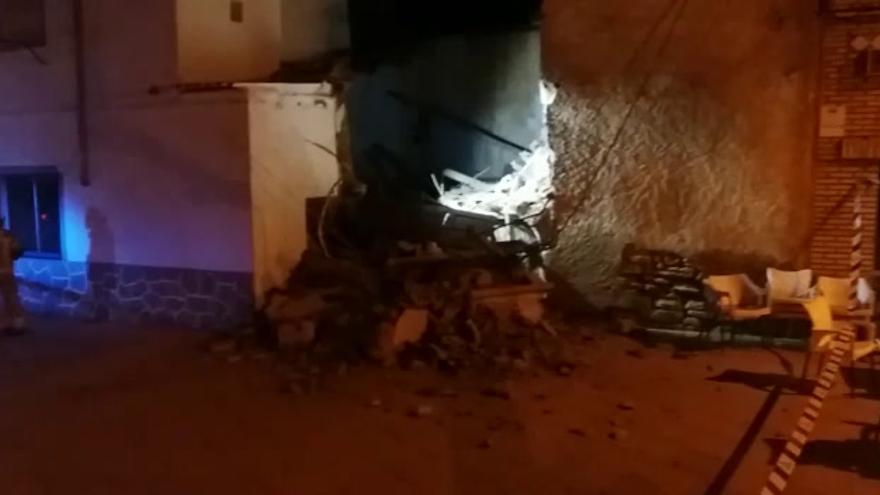 Derrumbe de una vivienda en Alfamén