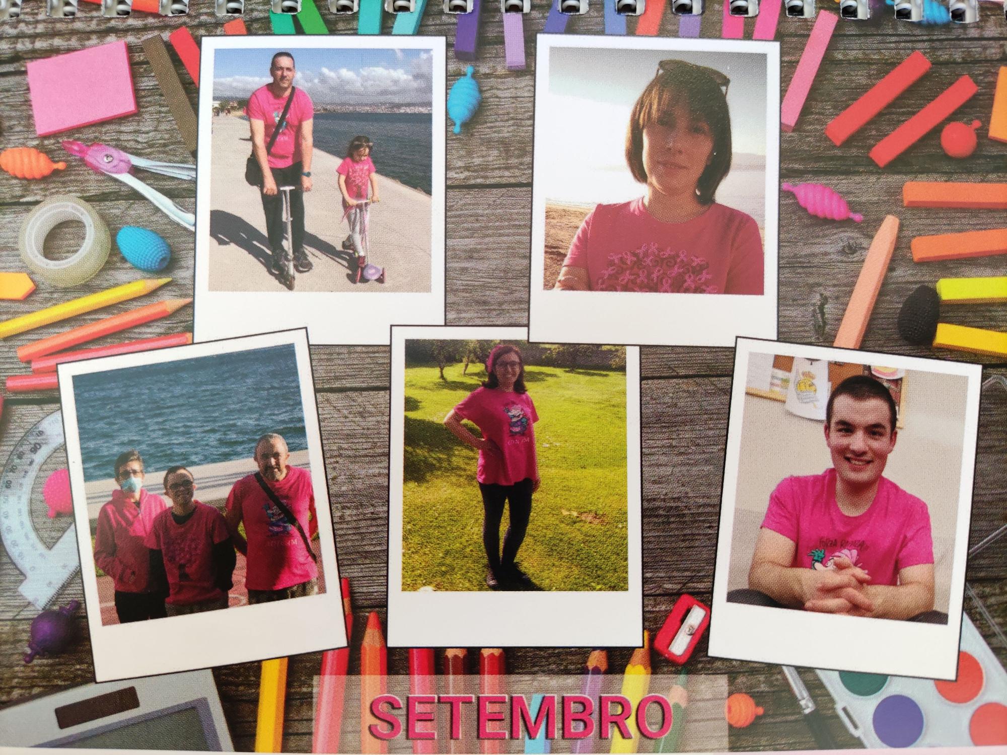 Collage de fotografías que componen el mes de septiembre del calendario de Adicam.