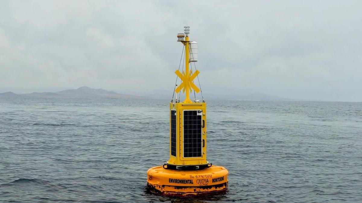 Boya meteorológica y oceanográfica instalada en el Archipiélago Chinijo