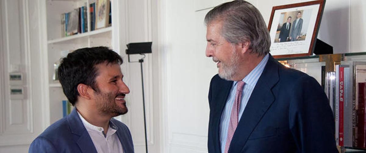 El conseller Marzà y el ministro Méndez de Vigo, ayer.