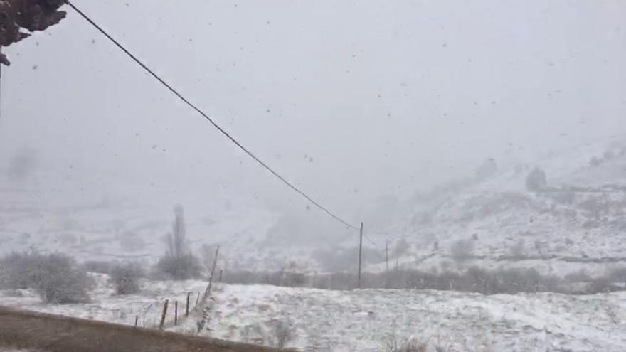 Nieve en Castell de Cabres