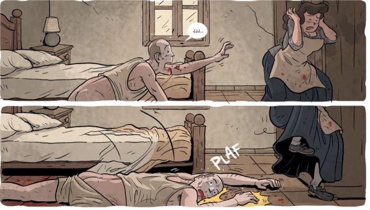 Dos de las viñetas de 'Las Asesinas de la Soledad'.