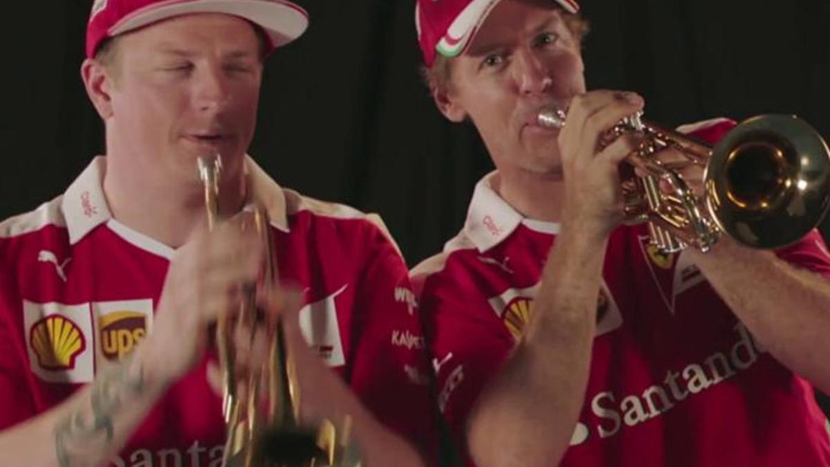 Raikkonen y Vettel