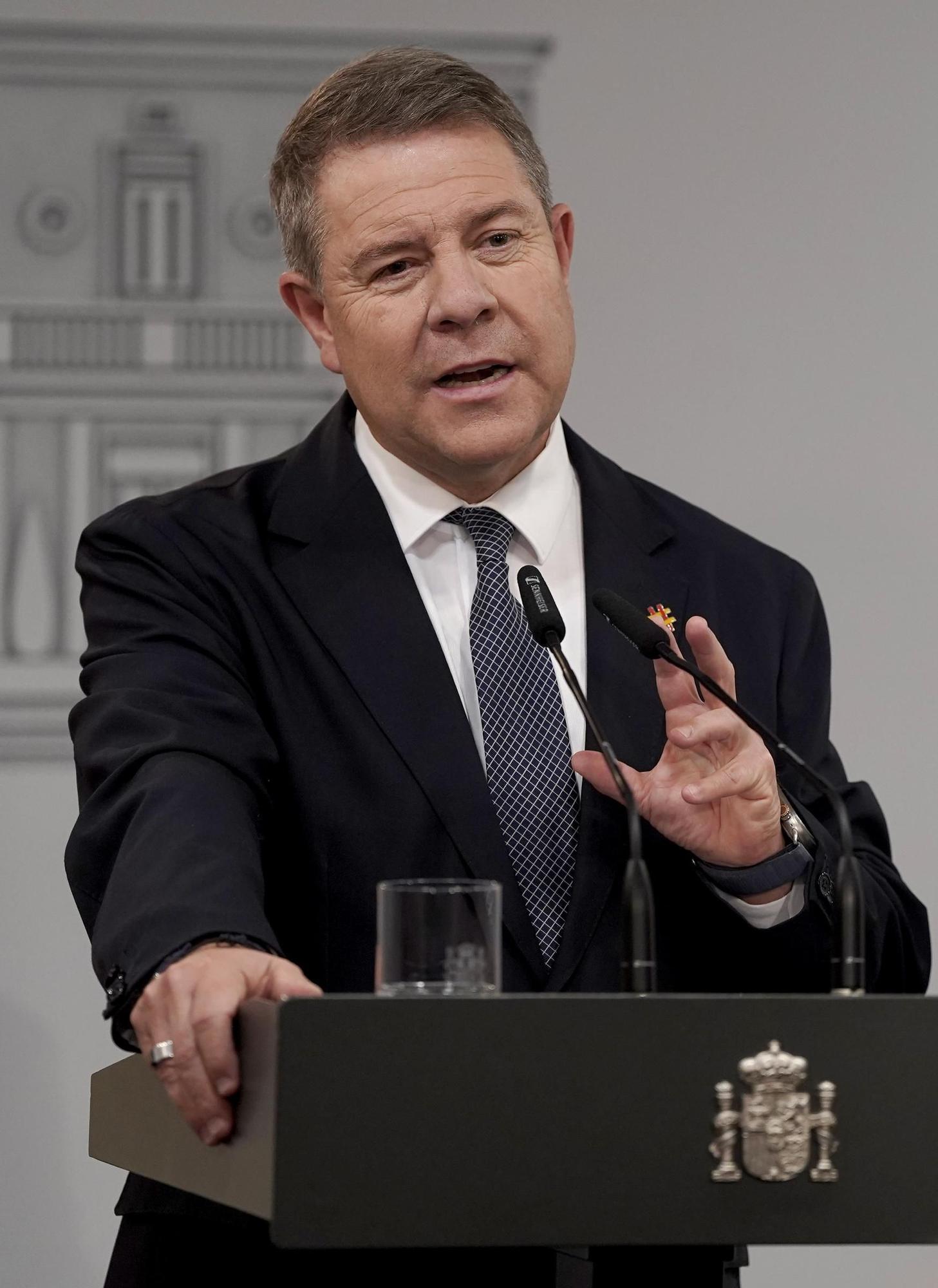 Sánchez recibe a López Miras, Mazón y Page