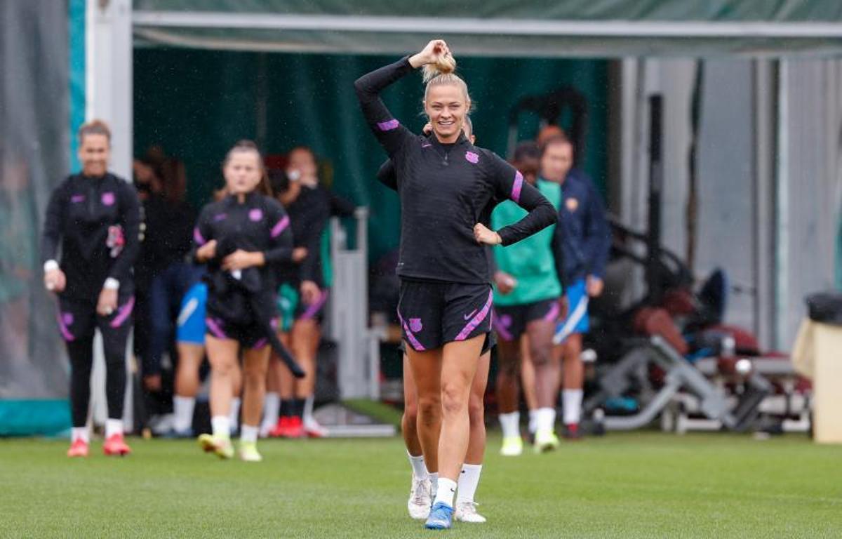 Las mejores imágenes del último entrenamiento del Barça antes del debut en Champions