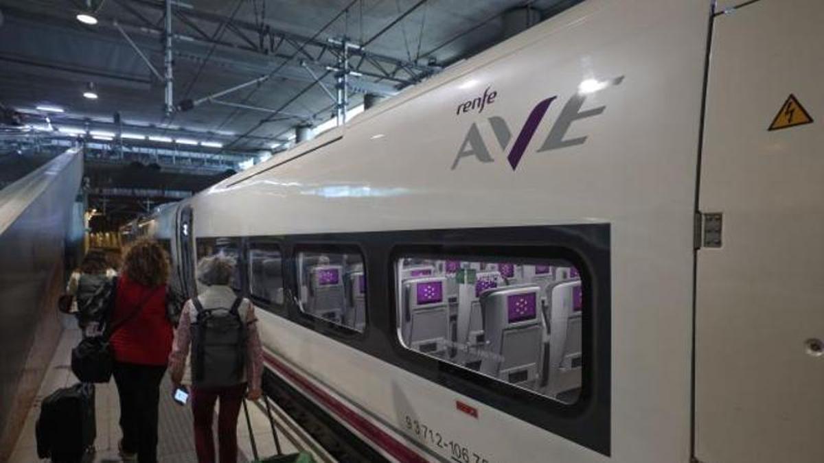 Imagen de un tren en la Estación de Castelló de la Plana.