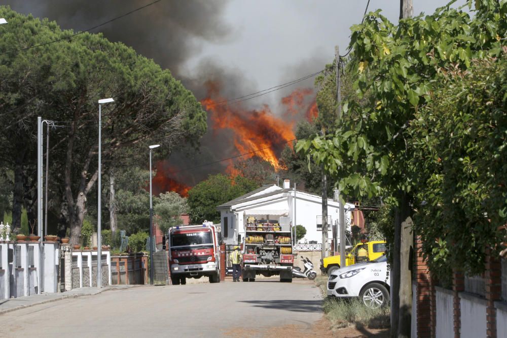 Incendi a Santa Coloma de Farners