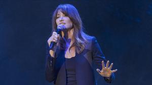 Carla Bruni, en el festival Jardins de Pedralbes, el pasado miércoles.