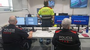 Mossos en el circuit de Catalunya