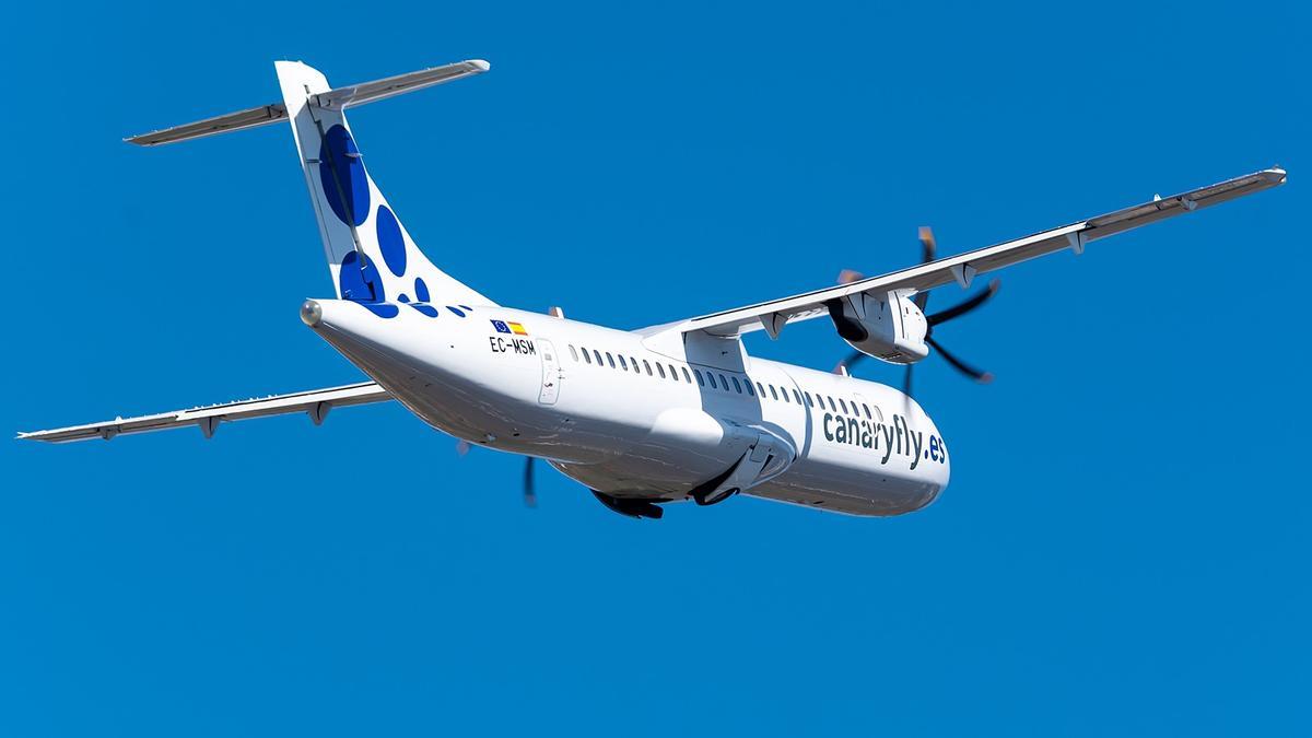 Avión ATR de la compañía Canaryfly.