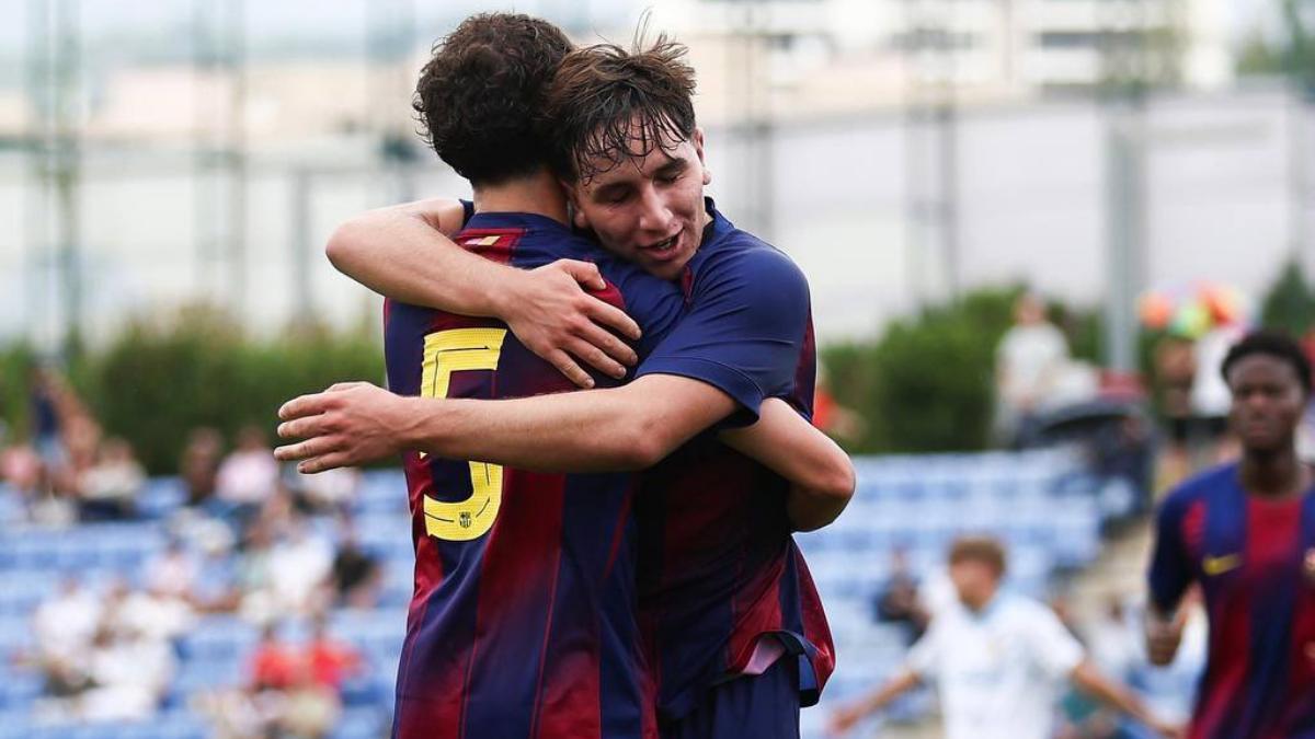 Pedro Rodríguez, clave en la victoria del Juvenil A del Barça contra el del Sabadell