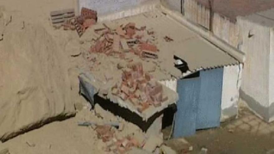 Derrumbe de una casa-cueva en Almería