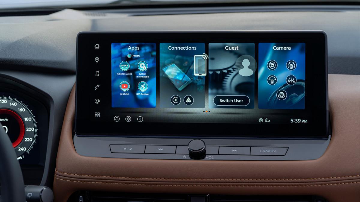 Pantalla central del Nissan X-Trail 2026