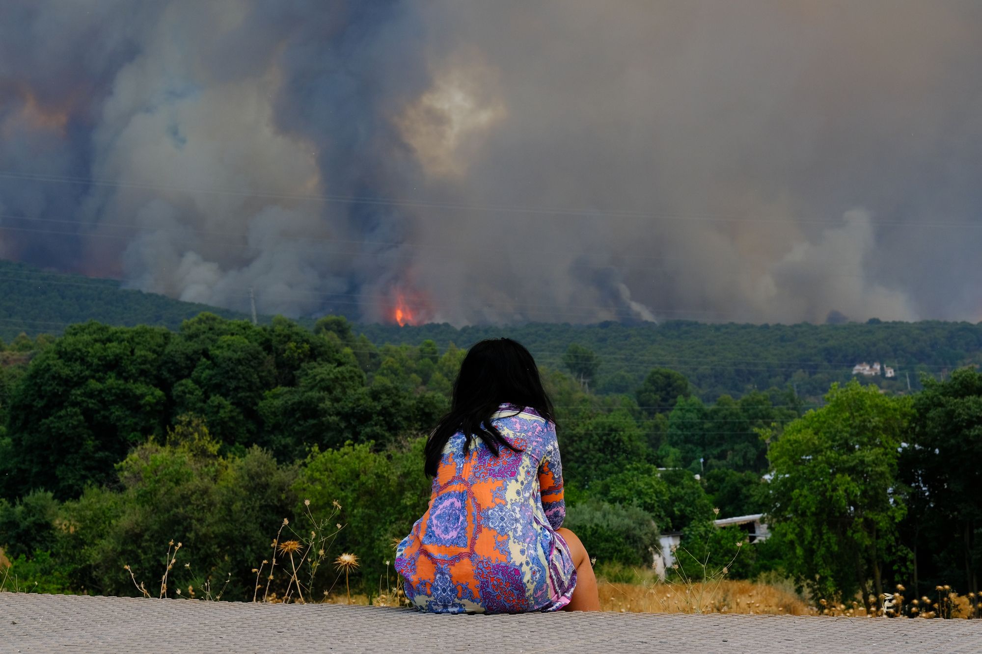 Imágenes del incendio en la Sierra de Mijas