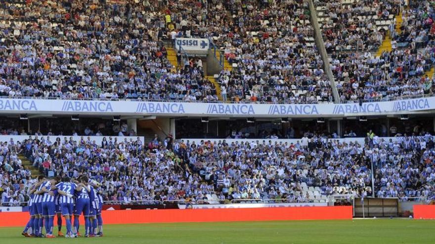 Lleno en Riazor en el Dépor-Levante de esta temporada.