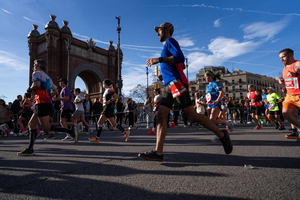 Participantes de la Mitja Marato de Barcelona. Foto: Zowy Voeten / El Periódico.