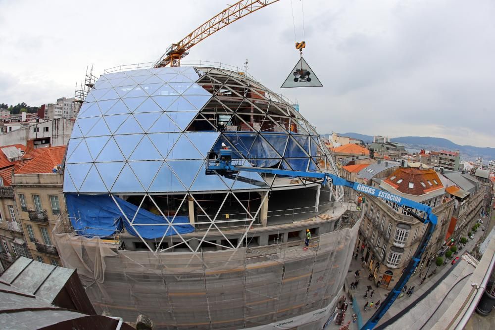 La esfera estará lista antes del verano y el club espera finalizar el inmueble para agosto