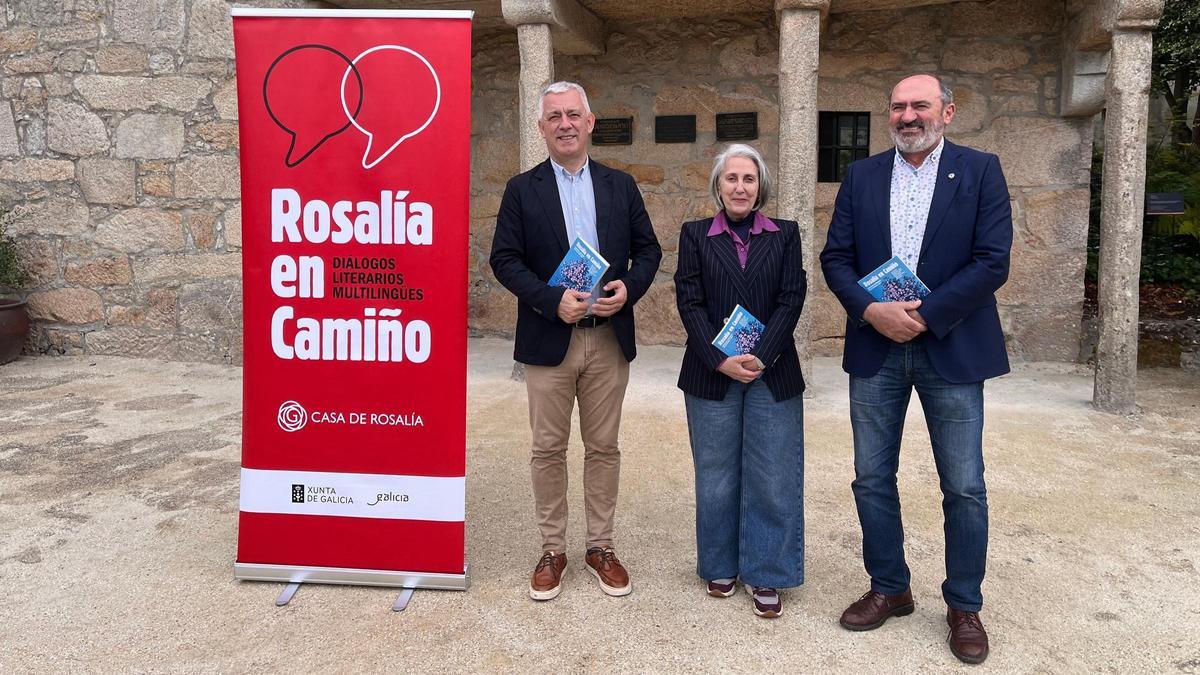 Pola esquerda, Valentín García, Chus Pato e Anxo Angueira.