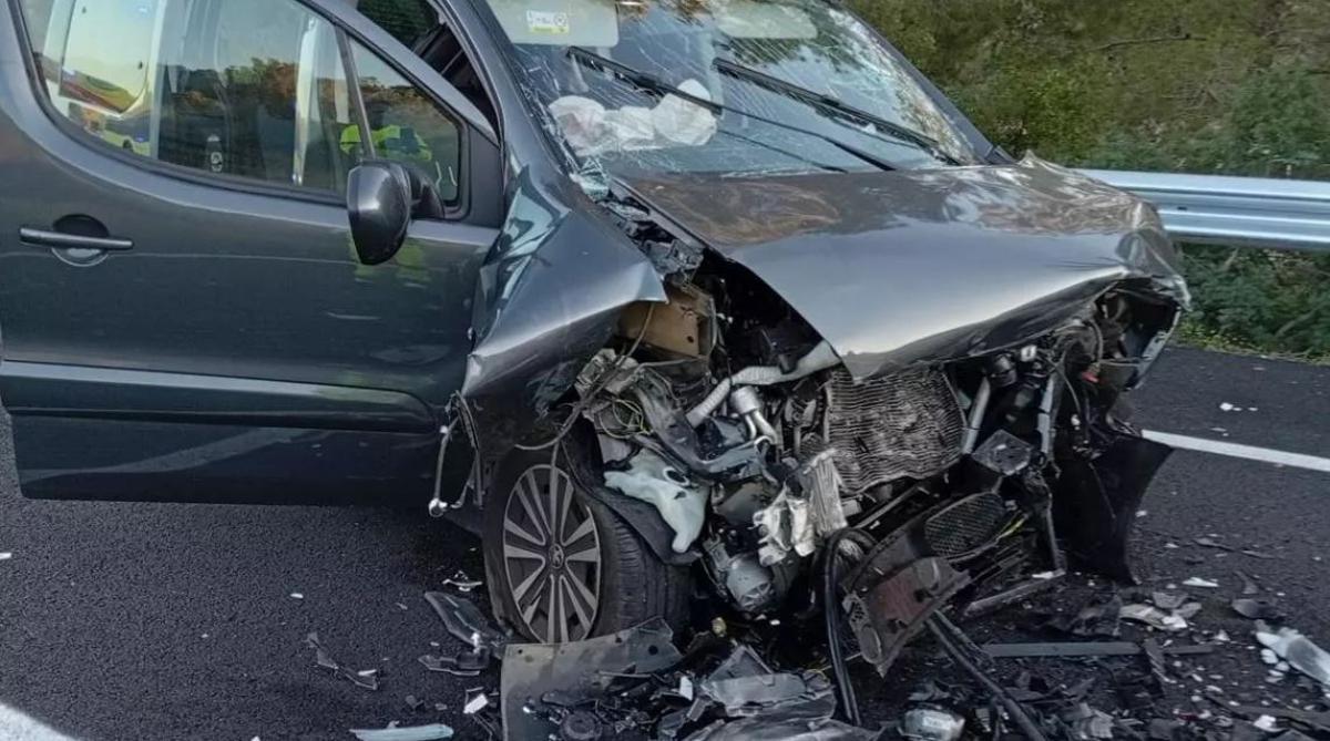 Der Peugeot, in dem die ältere Frau ums Leben kam.