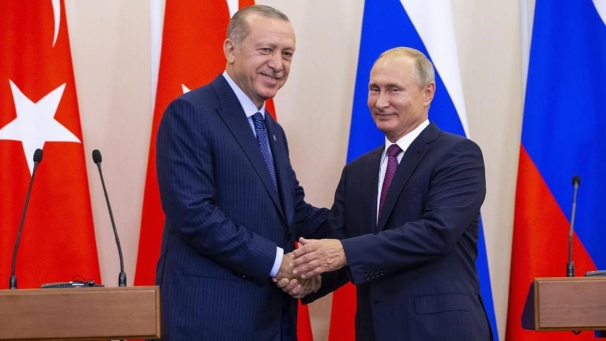 Recep Tayip Erdogan (izquierda) y Vladimir Putin, en Sochi.