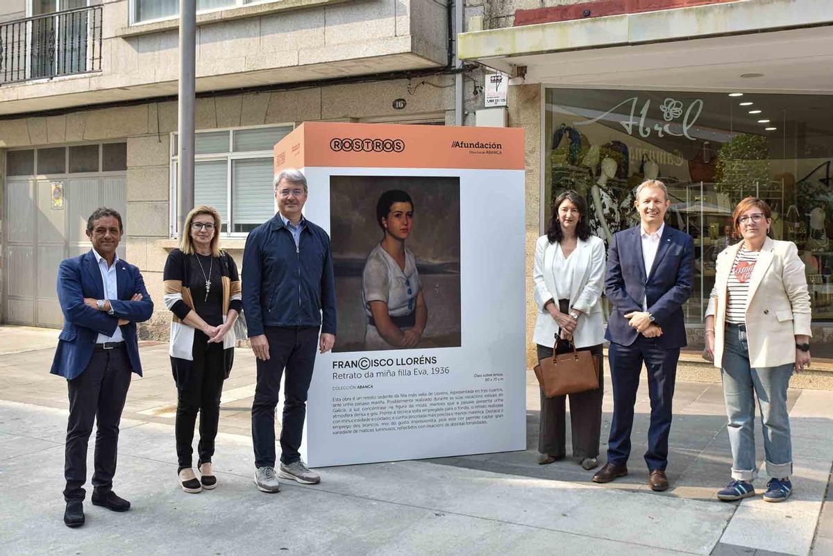 La inauguración de la exposición de la calle de Castelao.