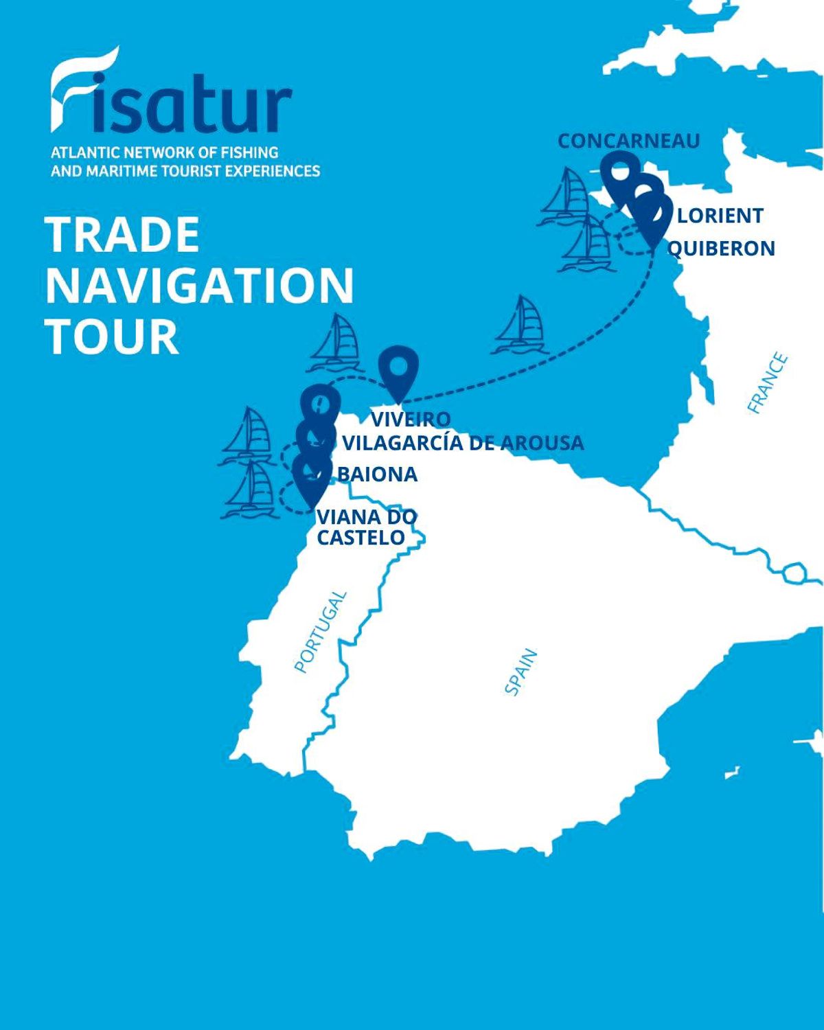 Recorrido que realizará el velero