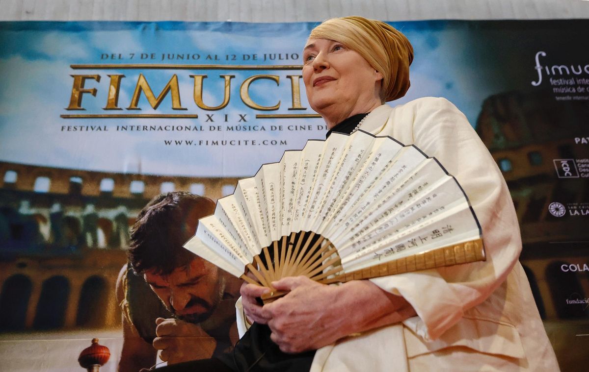 Lisa Gerrard durante la entrevista.
