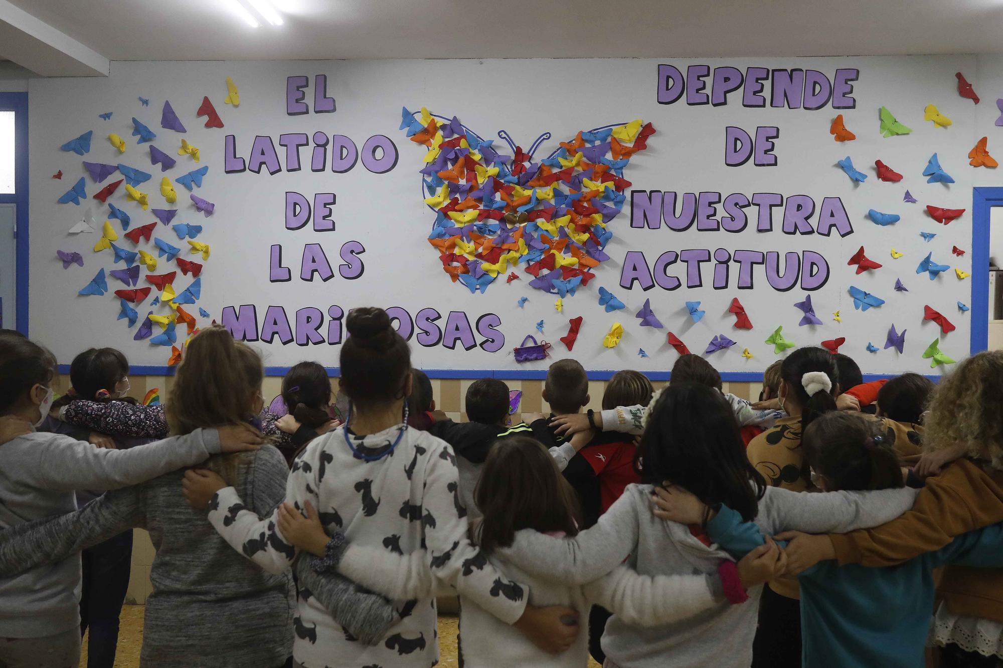 El CEIP "Platero y yo" de Aldaia prepara el 25 N