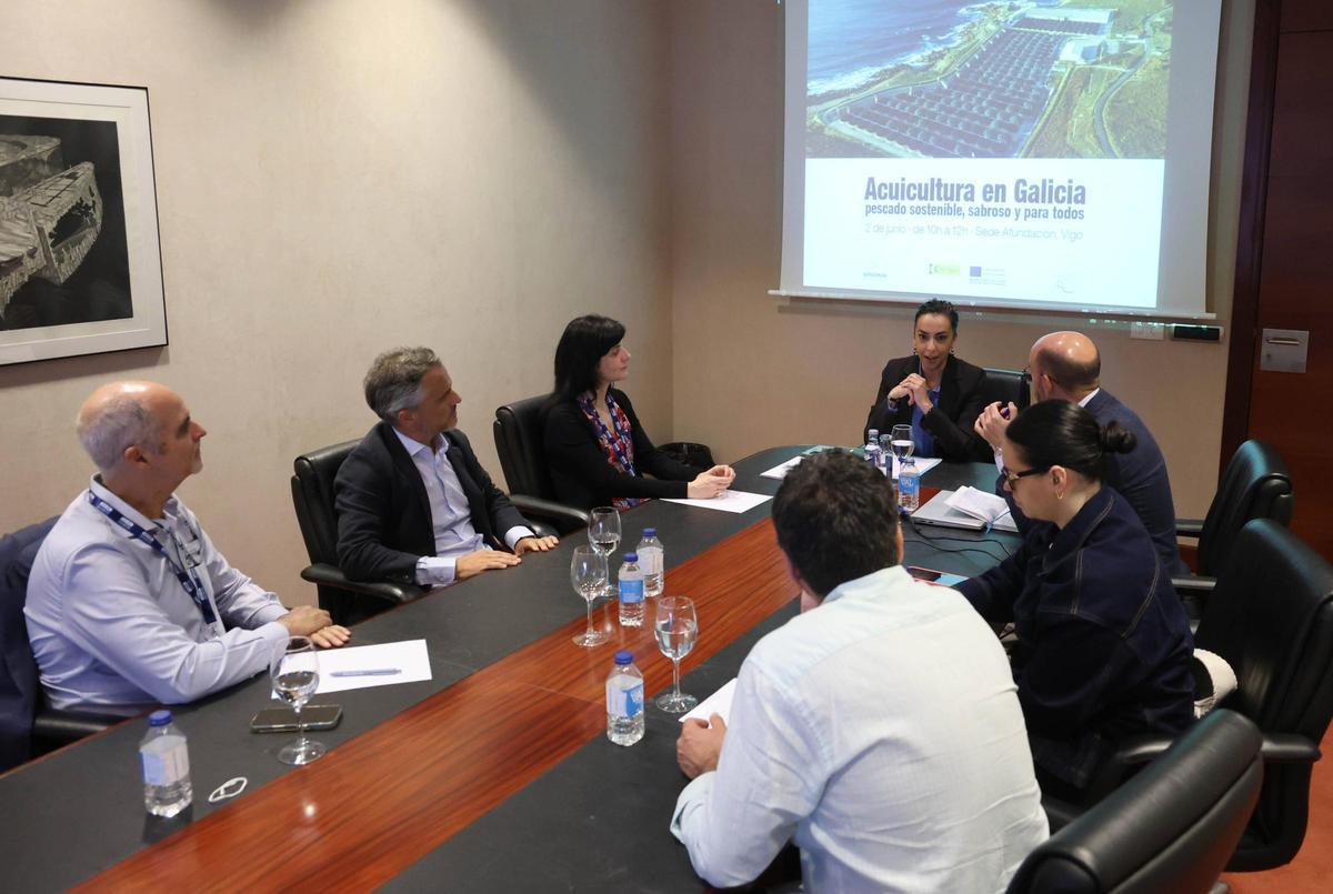 Encuentro ‘Acuicultura en Galicia: pescado sostenible, sabroso y para todos’. Encuentro ‘Acuicultura en Galicia: pescado sostenible, sabroso y para todos’.