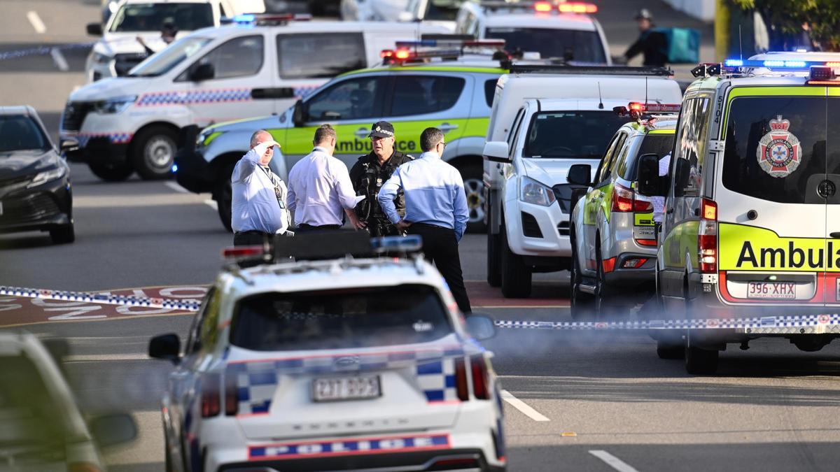 Archivo - Imagen de archivo de la Policía de Australia en la escena de un tiroteo en Brisbane