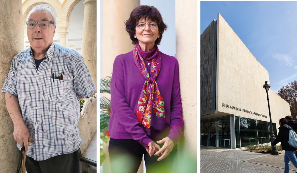 Carlos Clementson, Ángeles Mora y la Biblioteca Grupo Cántico., premios Cuadernos del Sur.