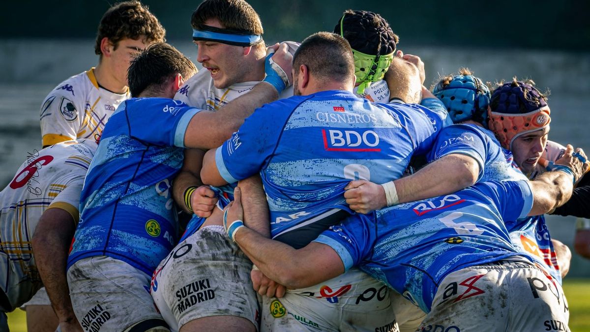 Jugadores del Club de Rugby Complutense Cisneros de Madrid.
