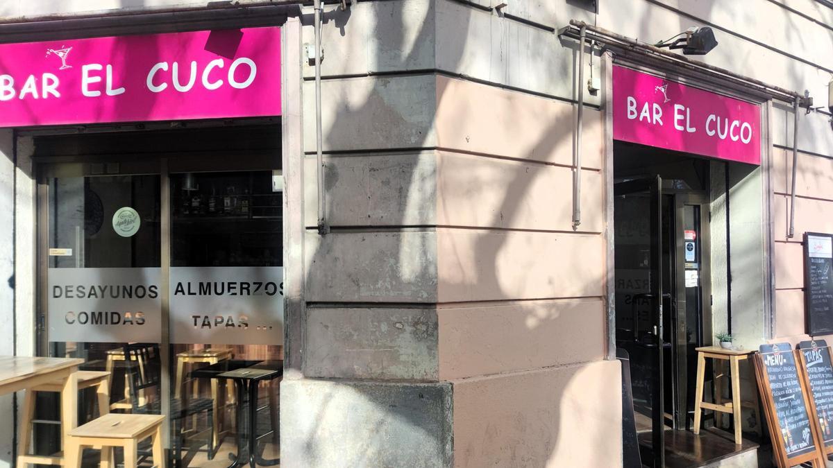 La entrada de Bar El Cuco.