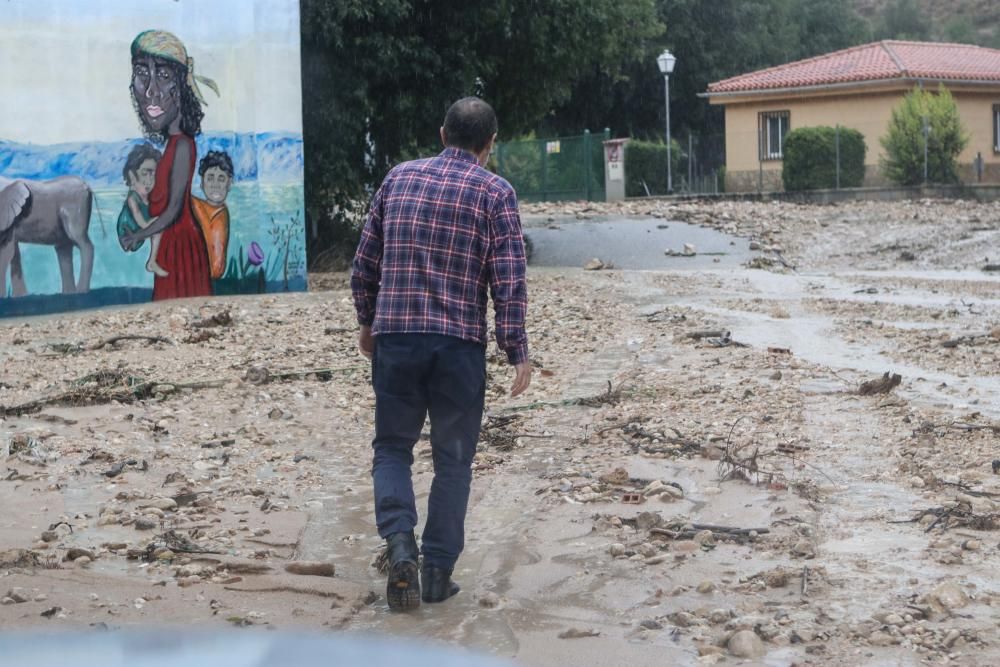 Destrozos en El Comtat por el temporal