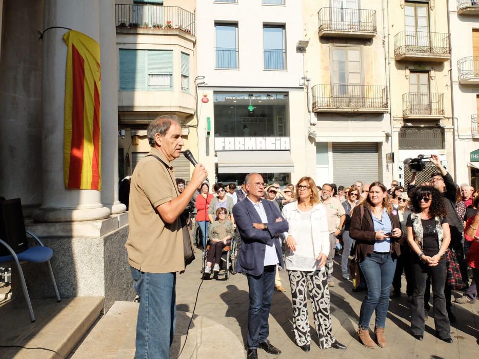 Concentració a Figueres per rebutjar l'empresonament de Jordi Cuixart i Jordi Sánchez