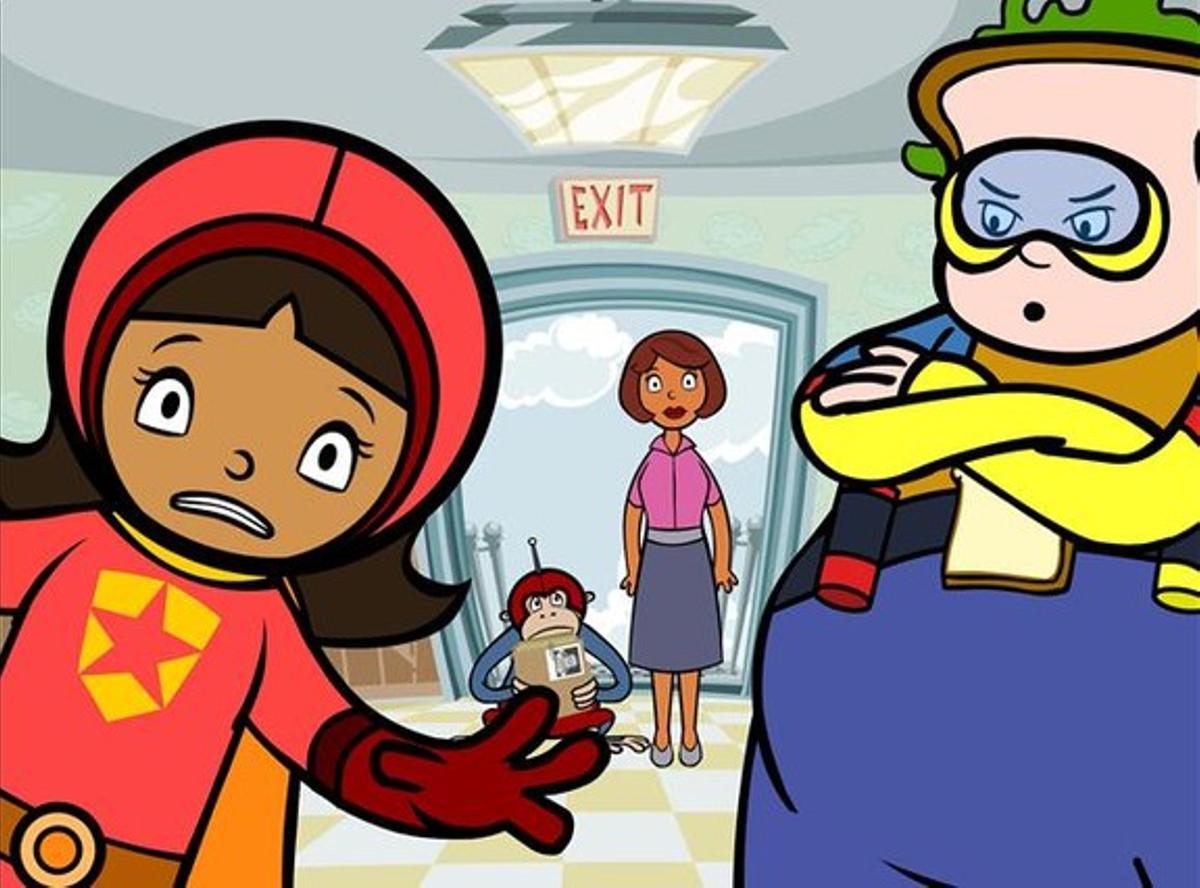 Imatge de la nova sèrie d’animació del canal Super3 ’Wordgirl’. Imatge de la nova sèrie d’animació del canal Super3 ’Wordgirl’.
