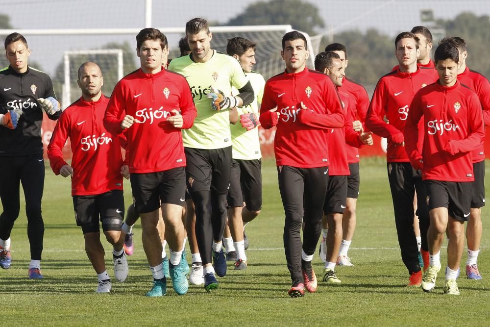 Entrenamiento del Sporting de Gijón