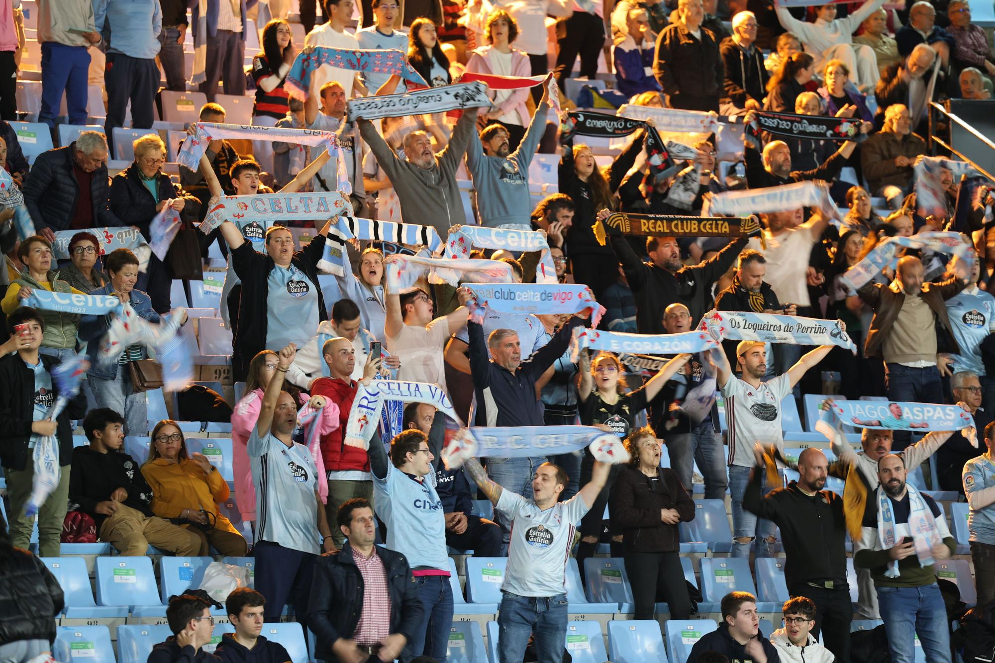 La previa del Celta-Elche, en imágenes: ambientazo en Balaídos