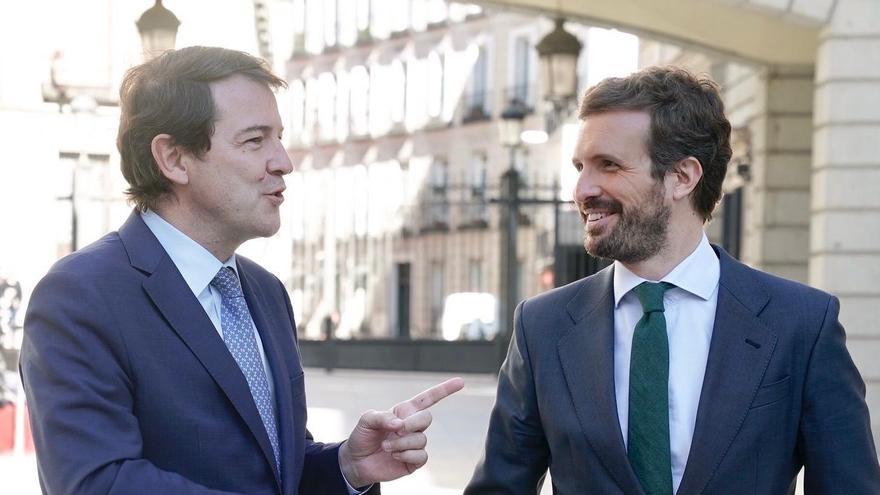 Pablo Casado respalda a Mañueco y la convocatoria de elecciones anticipadas